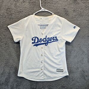 Los Angeles Dodgers Yasiel Puig #66 MLB Jerseys Womens‎ Size Large White